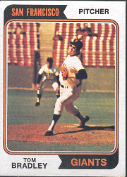 1974 Topps Baseball Cards      455     Tom Bradley